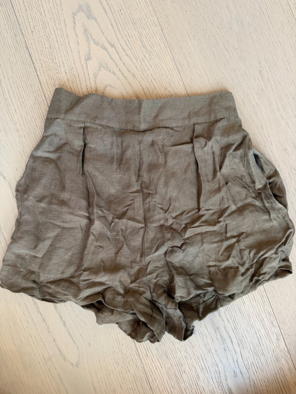 ANEMOS- HIGH-WAIST SHORT SHORT IN LINEN CUPRO